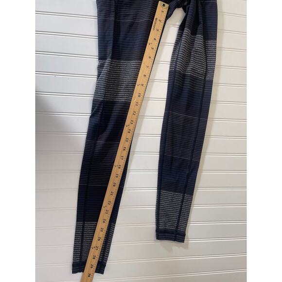 EUC Lululemon Speed Tight II Leggings OM Stripe Print Activewear - Size Womens 4 - Picture 3 of 10